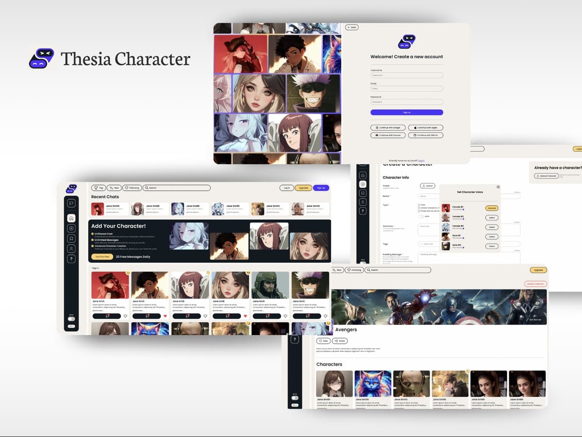 Thesia Character detail 1